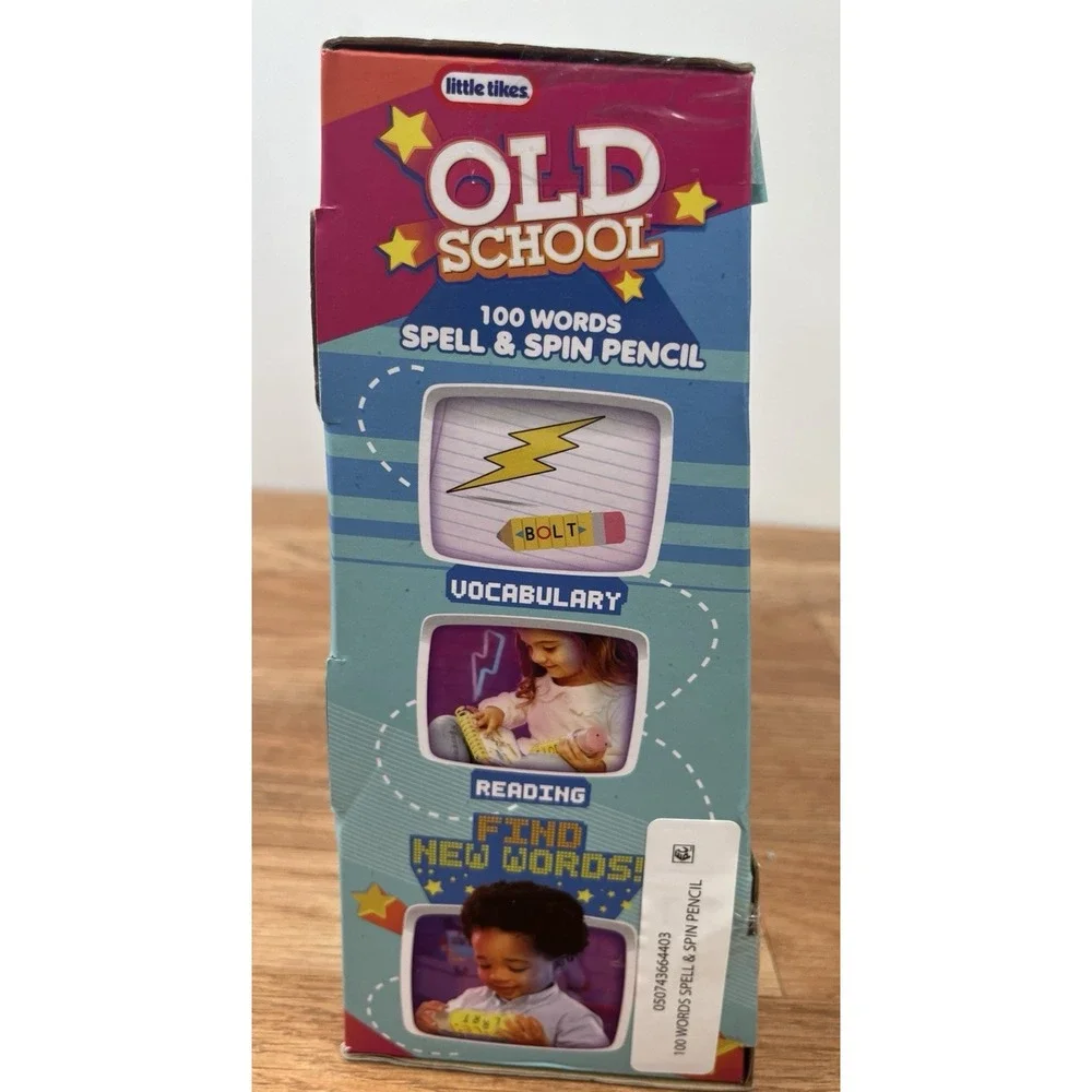Little Tikes Old School 100 Words Spell & Spin Pencil NEW in Package